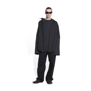 Men's Balenciaga Bb Icon Trompe L'oeil Shirts Black | 6280CBPWX