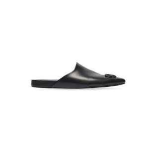 Men's Balenciaga Cosy Bb Mule Sandals Black | 2180NORAG