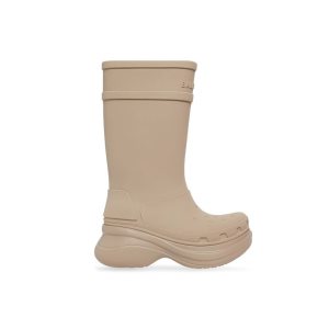 Men's Balenciaga Crocs Boots Beige | 5130IBPXG