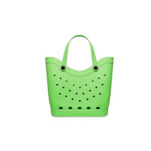 Men's Balenciaga Crocs Large Tote Bags Green | 9356VJDGR