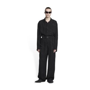 Men's Balenciaga Handwritten Pyjama Pants Black | 7634PUCDN