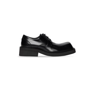 Men's Balenciaga Inspector 40mm Derby Boots Black | 2716KOIRW