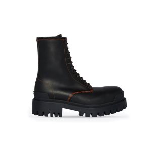 Men's Balenciaga Master 20mm Low Boots Black | 1605QGSPB