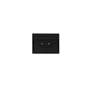 Men's Balenciaga Neo Classic Cardholders Black | 2487GFNZR