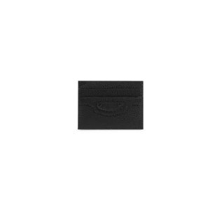 Men's Balenciaga Neo Classic Cardholders Black | 9872HLVGY