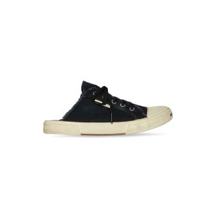 Men's Balenciaga Paris Mule Sneakers Black | 2097EPBAT