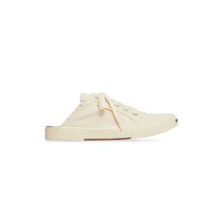 Men's Balenciaga Paris Mule Sneakers White | 8752SPOXH