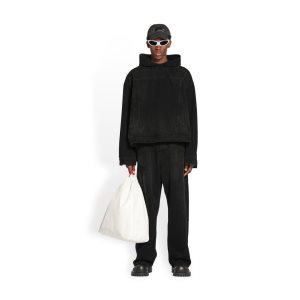 Men's Balenciaga Pull-over Jackets Black | 8536SRCHU