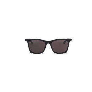 Men's Balenciaga Rim Rectangle Adjusted Fit Sunglasses Black | 4670PBRKF