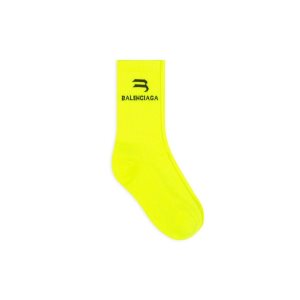 Men's Balenciaga Sporty B Tennis Socks Yellow | 9740XURYS