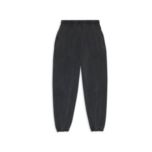 Men's Balenciaga Stretch Knee Sweatpants Pants Black | 1498YRGHF