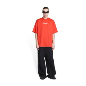 Men's Balenciaga Swim T Shirts Red | 4685USMVT