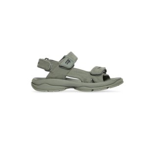 Men's Balenciaga Tourist Sandals Green | 6425MLEGP