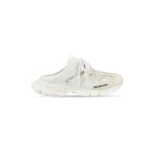 Men's Balenciaga Track Mule Sandals White | 6794HJQYB