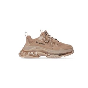 Men's Balenciaga Triple S Clear Sole Sneakers Brown | 8976QBLTI