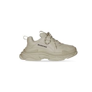 Men's Balenciaga Triple S Sneakers Beige | 4075ABVNK