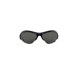 Men's Balenciaga Wire Cat Sunglasses Black | 6281OFISY