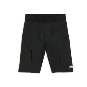 Women's Balenciaga 3b Sports Icon Athletic Cut Shorts Pants Black | 2419DYEUW