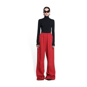 Women's Balenciaga Baggy Pants Red | 2916MOIVH