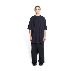 Women's Balenciaga Balenciaga Tab T Shirts Black | 9463EWAOV