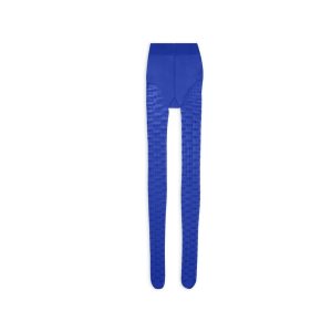 Women's Balenciaga Bb Monogram Tights Socks Royal Blue | 6385LQEON