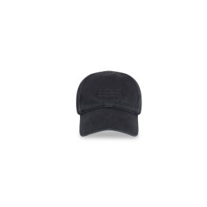 Women's Balenciaga Bb Paris Icon Caps Black | 7589DLWPI