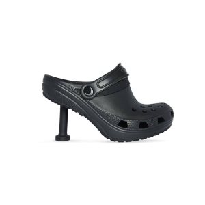 Women's Balenciaga Crocs Madame 80mm Pumps Black | 7012OTQBV