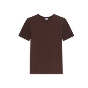 Women's Balenciaga Cropped T-shirt Underwear Brown | 4875IZMFU