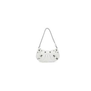 Women's Balenciaga Le Cagole Chain Off Mini Bag White | 1903TVWIX