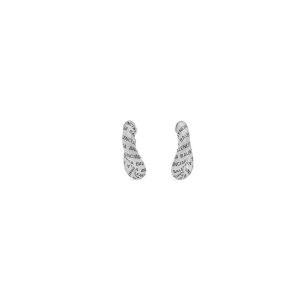 Women's Balenciaga Logo Earrings Jewelry Silver | 1952SNDOK