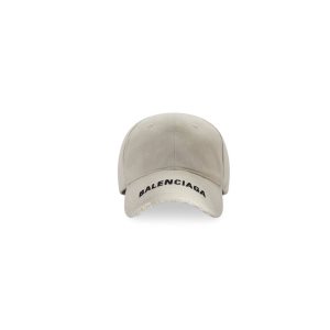 Women's Balenciaga Logo Visor Caps White | 3094SZNPY