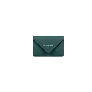 Women's Balenciaga Papier Mini Wallets Green | 1890NEVXB