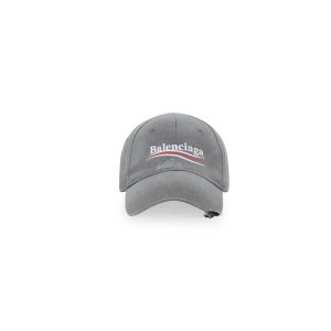 Women's Balenciaga Political Campaign Caps Grey | 3798LYHWI