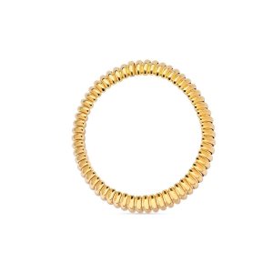 Women's Balenciaga Rib Choker Jewelry Gold | 8975PZLSV