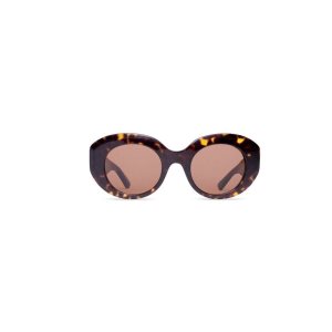 Women's Balenciaga Rive Gauche Round Sunglasses | 3602MEUID