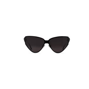 Women's Balenciaga Shield 2.0 Cat Sunglasses Black | 4892THPQS