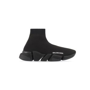 Women's Balenciaga Speed 2.0 Recycled Knit Sneakers Black | 4023QEKOS