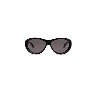 Women's Balenciaga Swift Round Sunglasses Black | 5371AQTKL