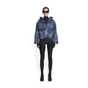 Women's Balenciaga Swing Jackets Blue | 2453ZWJDM