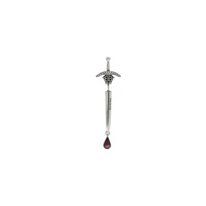 Women's Balenciaga Sword Earring Jewelry Silver | 7825ZKTVH