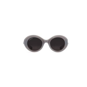 Women's Balenciaga Twist Round Sunglasses Grey | 5786OJUPC