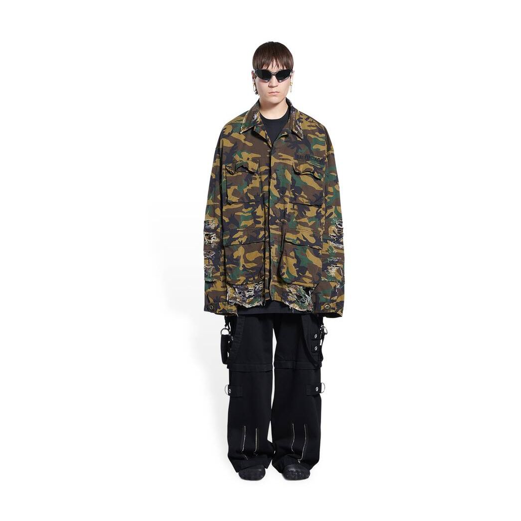 Men\'s Balenciaga Army Jackets Green | 8579IPXJT