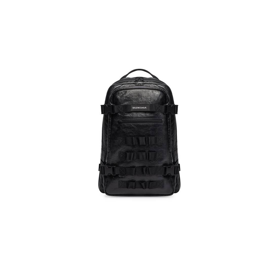 Men's Balenciaga Army Small Backpacks Black | 8160NPEYR