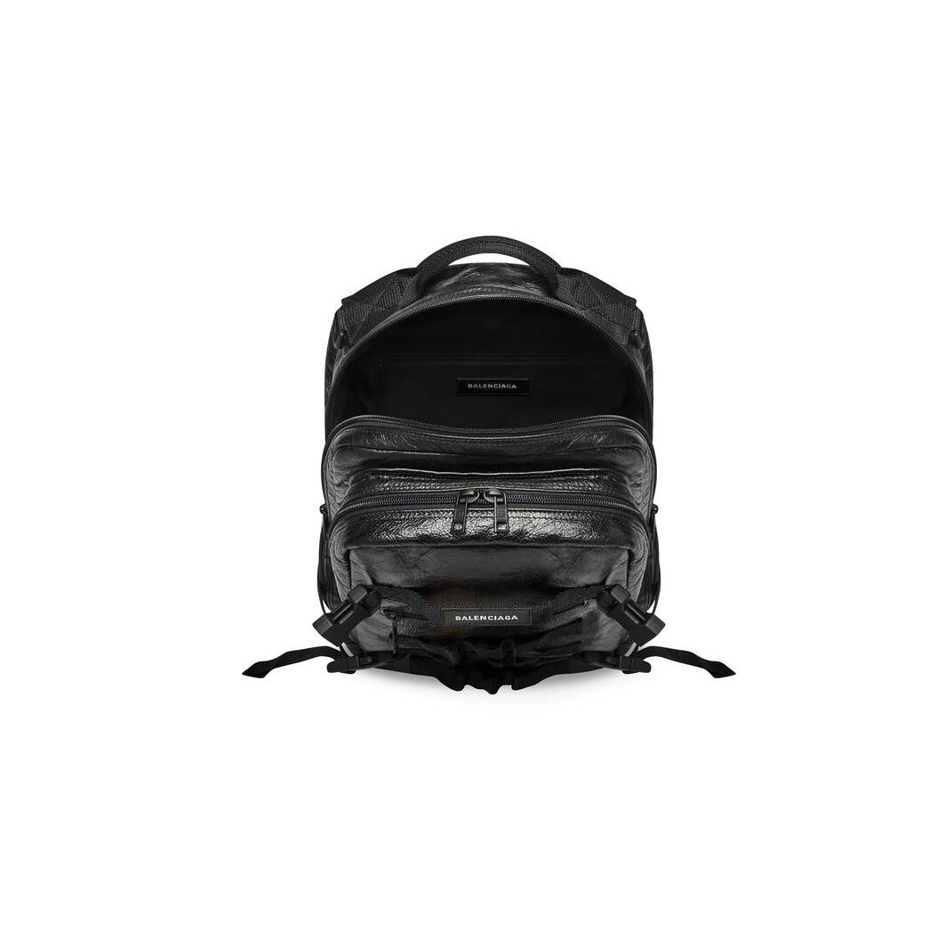 Men's Balenciaga Army Small Backpacks Black | 8160NPEYR