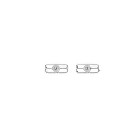 Men's Balenciaga Bb Icon Earrings Jewelry Silver | 3926YFHGI