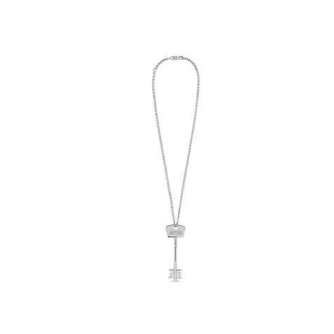 Men's Balenciaga Bb Key Necklace Jewelry Silver | 9320ZPTCU