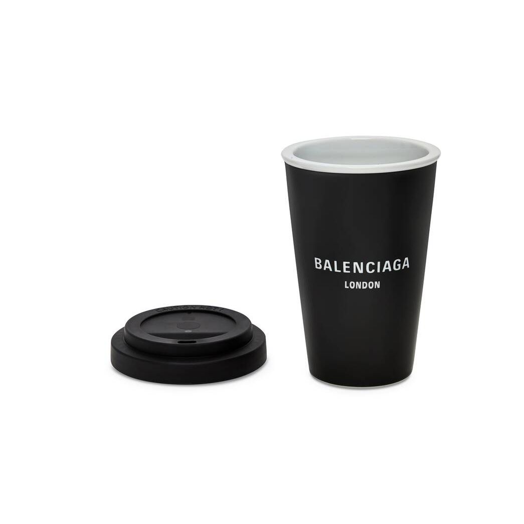 Men's Balenciaga Cities London Cup Equipment Black | 0296JRKHT