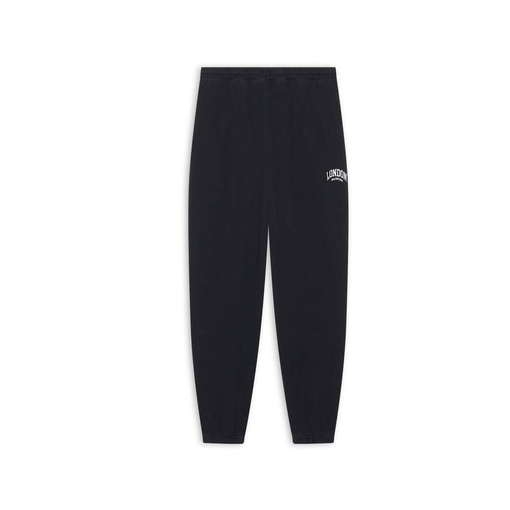 Men's Balenciaga Cities London Stretch Knee Pants Black | 8796FIDYV