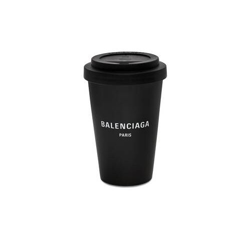 Men's Balenciaga Cities Paris Cup Equipment Black | 0613GSTON