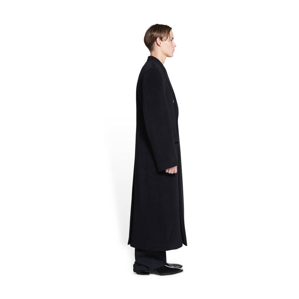 Men's Balenciaga Classic Coat Jackets Black | 6945XGNSZ